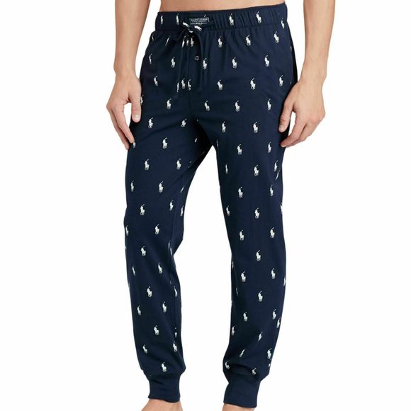 Polo Ralph Lauren PK08SR Men's Sz XL Navy Blue/White Pony Print Pajama Pants $50 - Picture 1 of 5